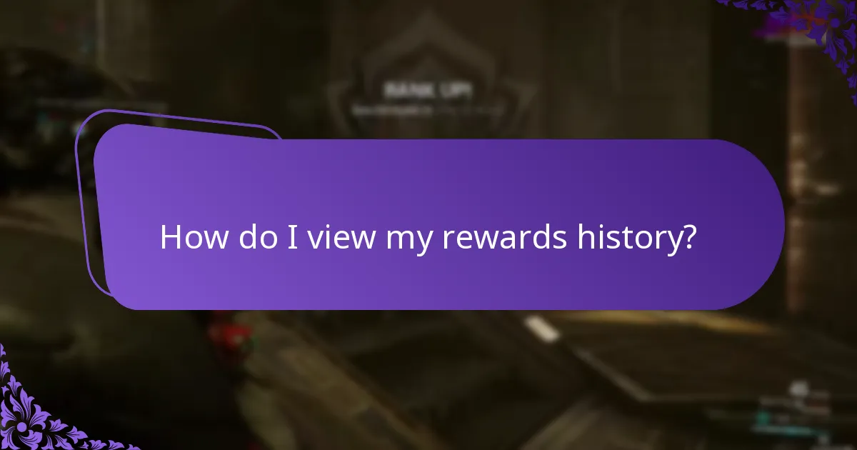 How do I view my rewards history?